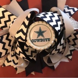 Two Dallas Cowboys Hairbows